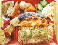 鮭の西京焼弁当写真